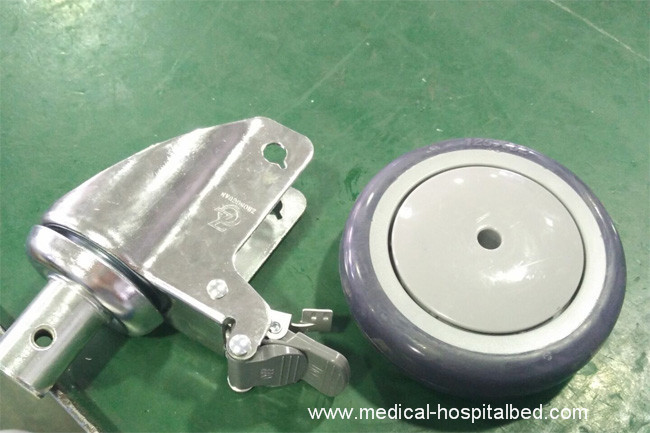 Round Stem Models 5 Inch Medical Castors , Care And Hospital Bed Casters