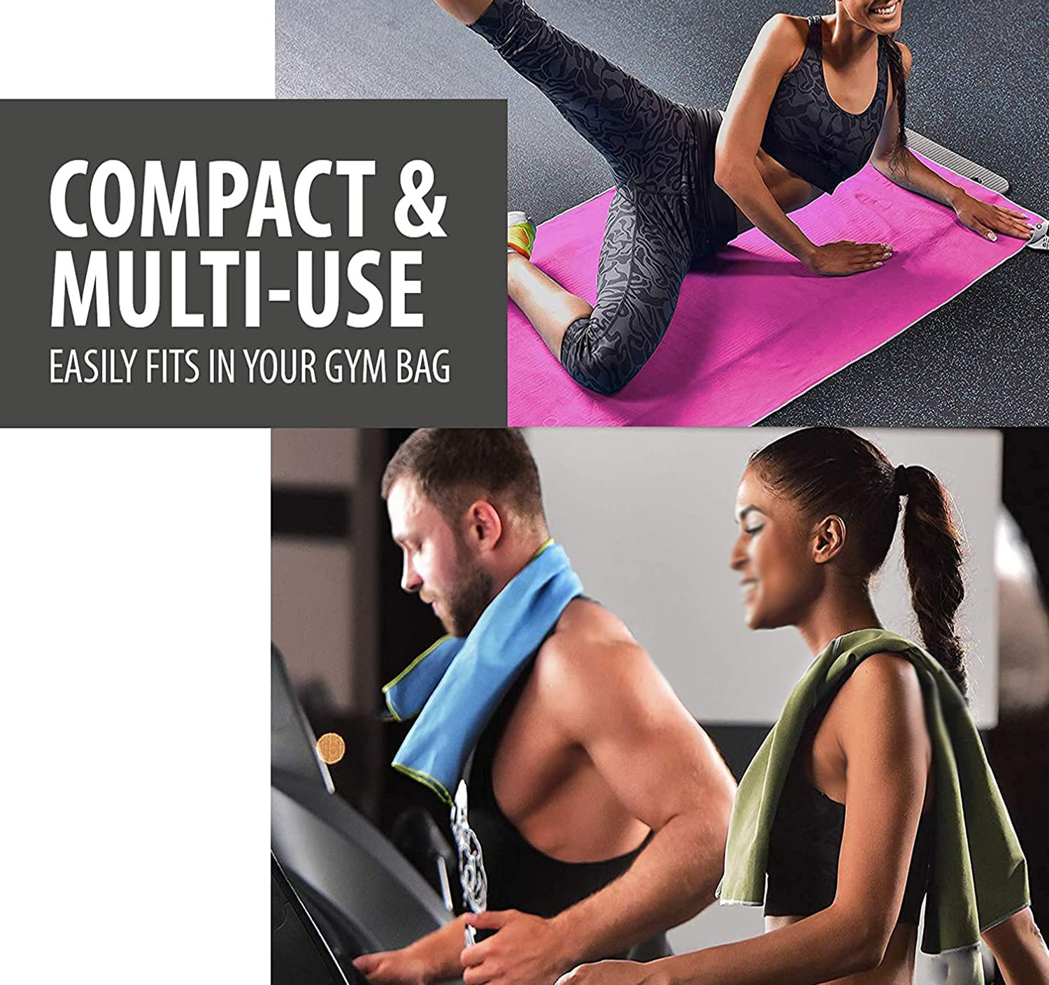 Quick Dry And Machine Washable Microfiber Gym Towel With Antistatic Capability