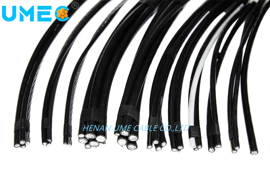 Service Drop Cable Neutral Messenger AAAC Triplex Cable 6AWG Hippa