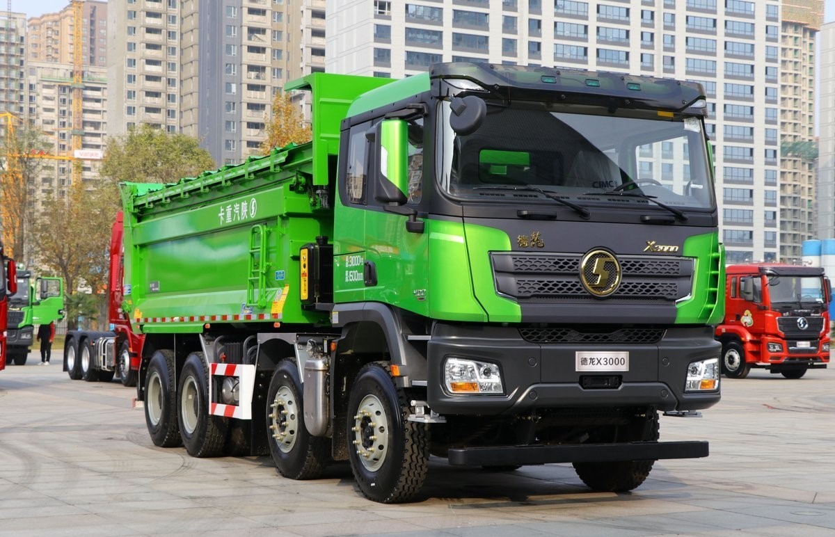 Shacman X3000 Brand New 420HP Green 8X4 Heavy Duty Dump Body Trucks