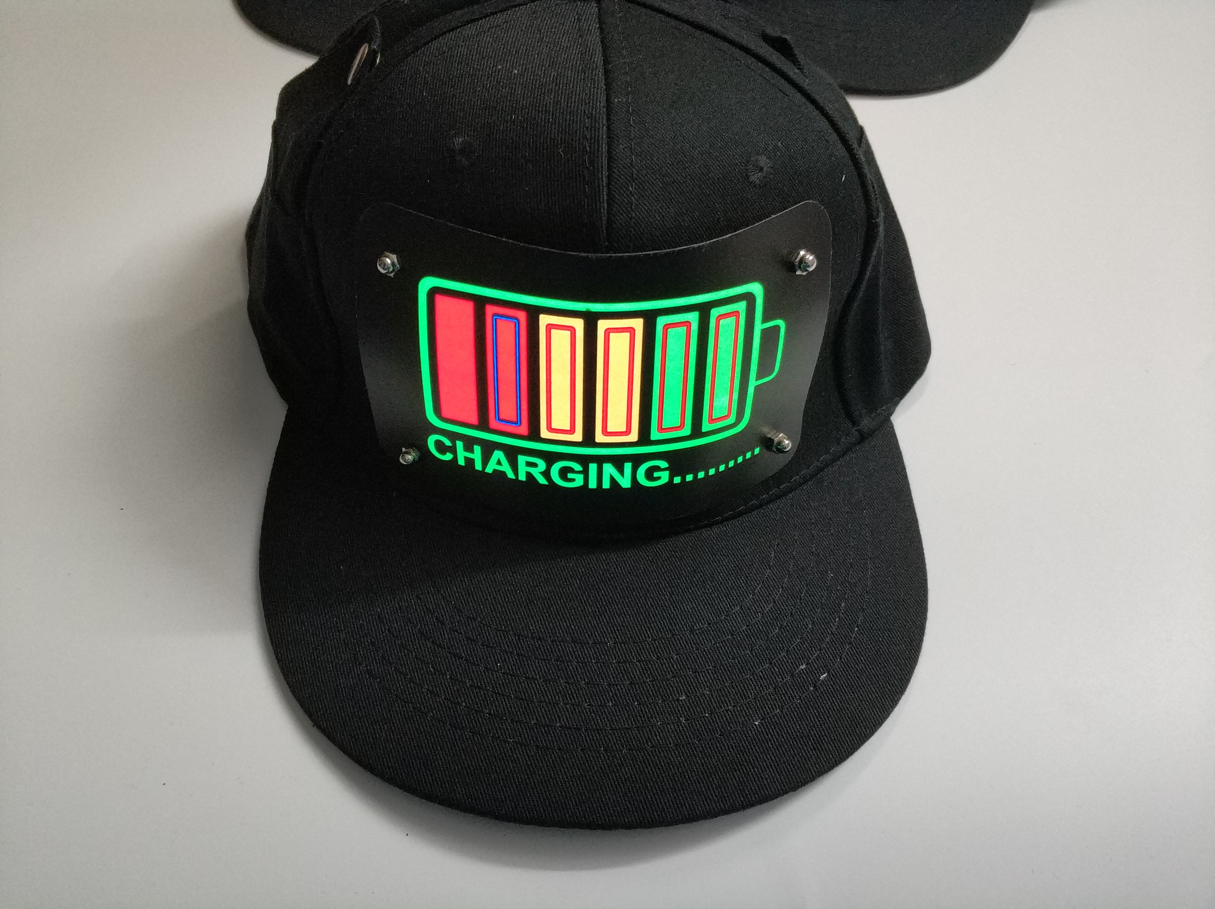 2019 New Style Customized Flashing El Caps Football Wireless Custom Light Up EL Hat / Sound Activated wireless led Caps