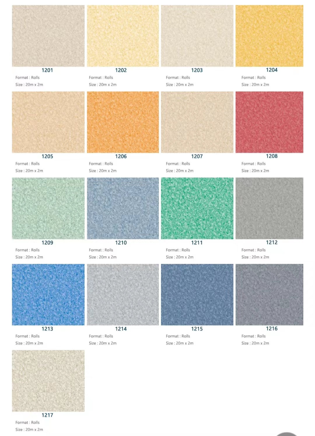 UV Coating Relle Customized Commercial Soft PVC Heterogeneous Flooring for Kindergarten Thickness 1.8mm-3.0mm
