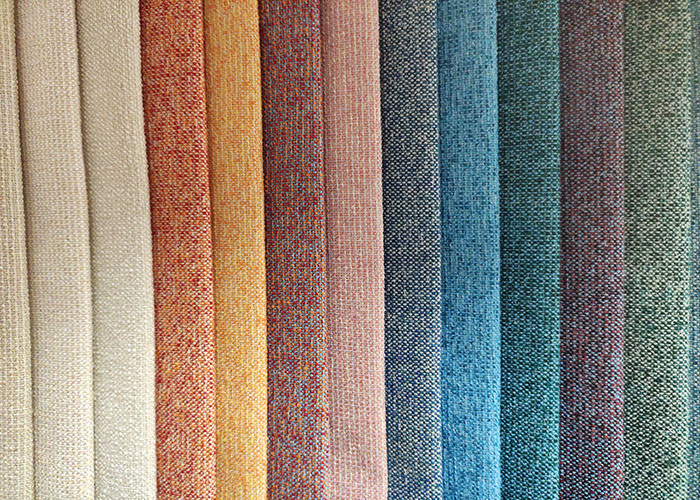 100% Polyester Upholstery Sofa Fabric Soft Plain Yarn Dyed Woven Fabric