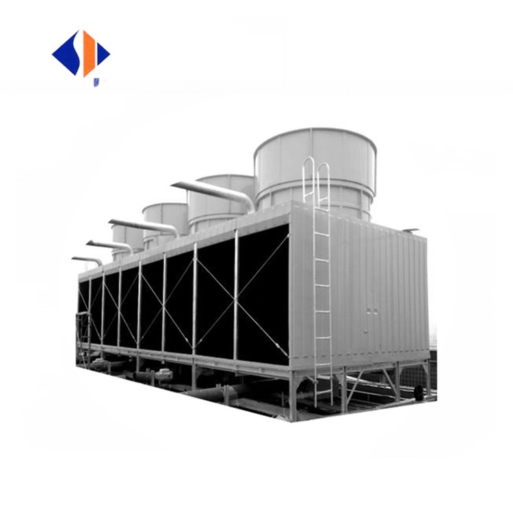 Industrial Square Cross Flow Water Cooling Tower Chiller with 380V Voltage and PVC Filler
