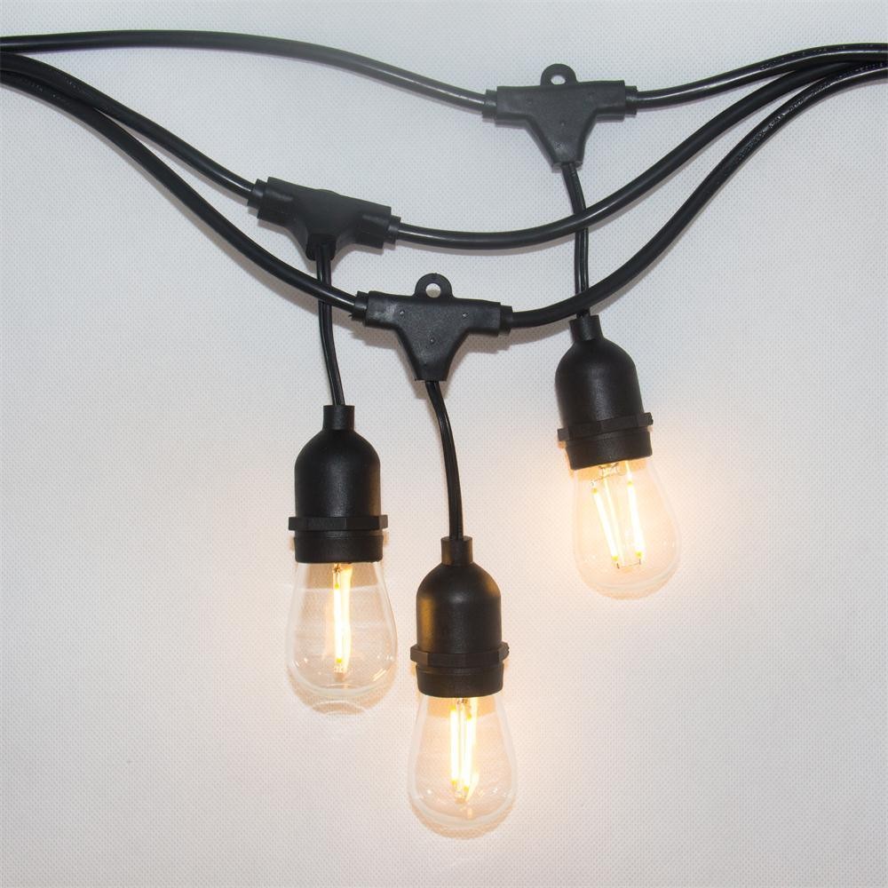 Ip44 Waterproof Decorative String Lighting / Filament Bulb String Lights