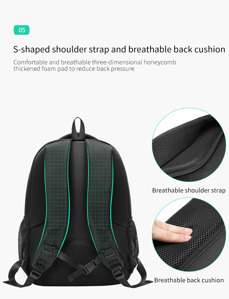 Factory new wholesale custom logo oem business usb men waterproof school bags laptop backpack