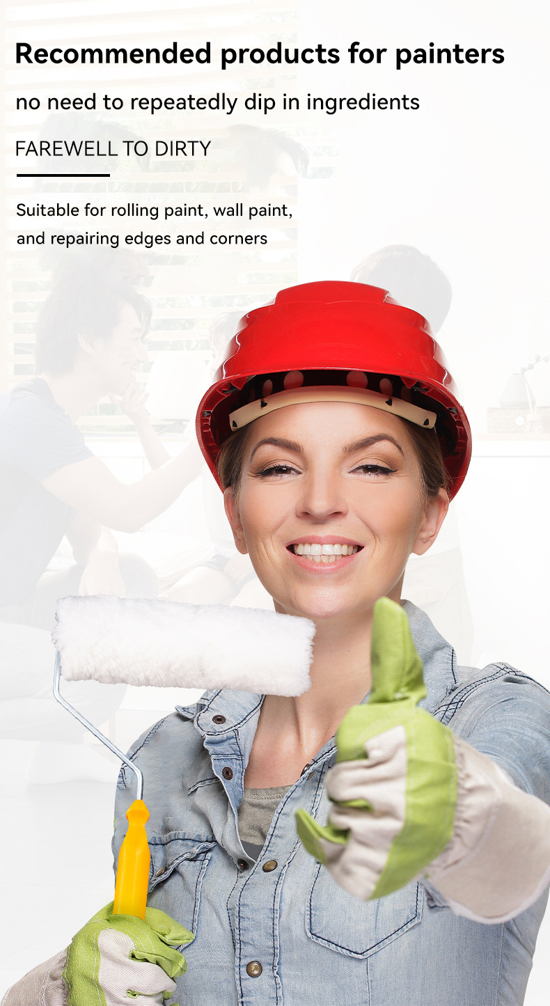 ODM Supported Wall Painting Tool Cotton Brush Material for Customized Applications