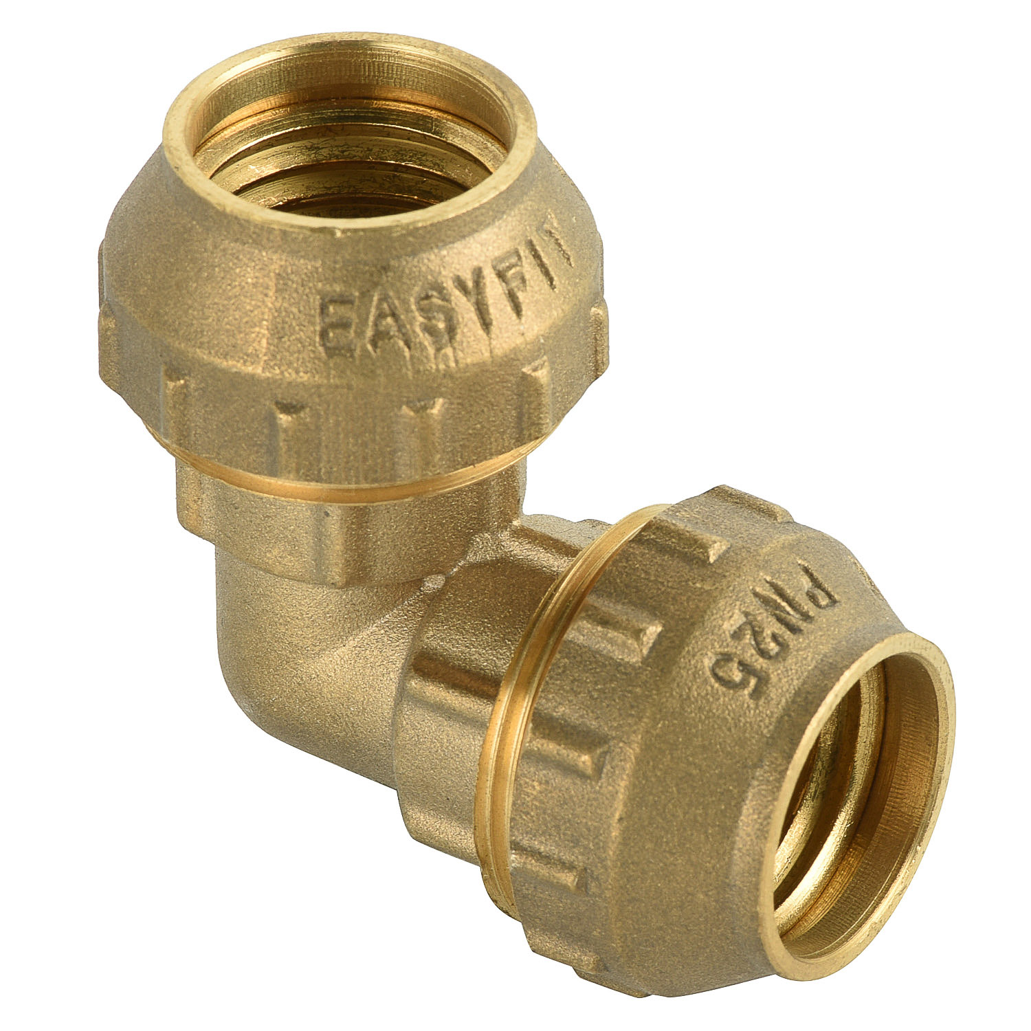 Brass compression female tee fittings for PE pipe plumbing fittings PE fittings Plumbing Materials