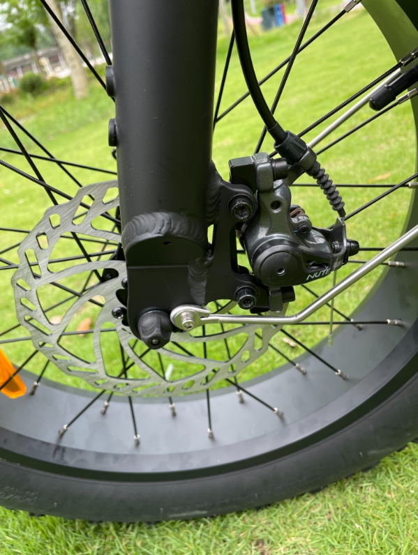 Fat Tire 73 Electric City Bike Front Suspension 48V 500W 750W Electric Bicycle 20"*4.0 Electric Fat Bike