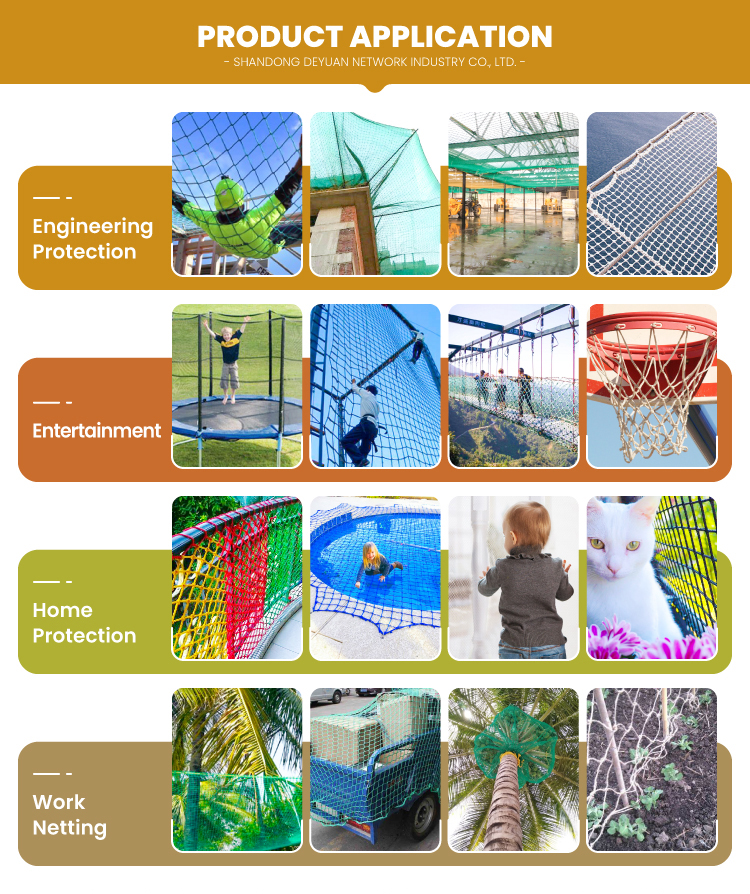 horizontal playground non-ship protection safety net