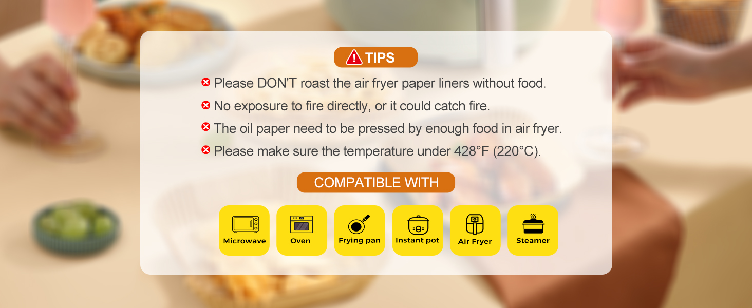 air fryer liners