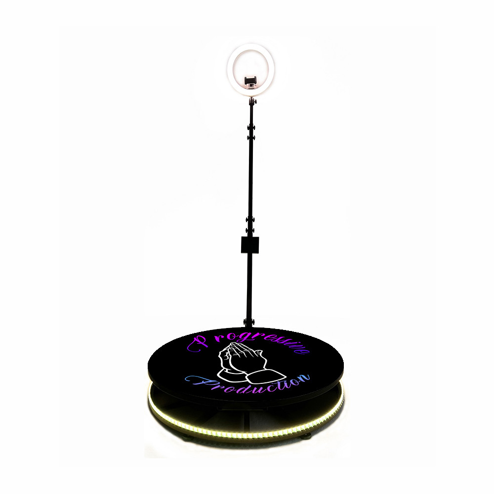Camera 360 Video Photo Booth Spining 32 Inches Automatic Remote Control