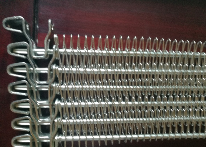 High Carbon Steel Spiral Mesh Belt Wear Resistance For Foam Production Line