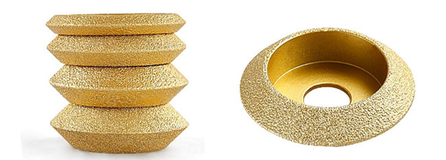 75mm Diamond Hand V Shape Grinding Wheel Vacuum Brazed