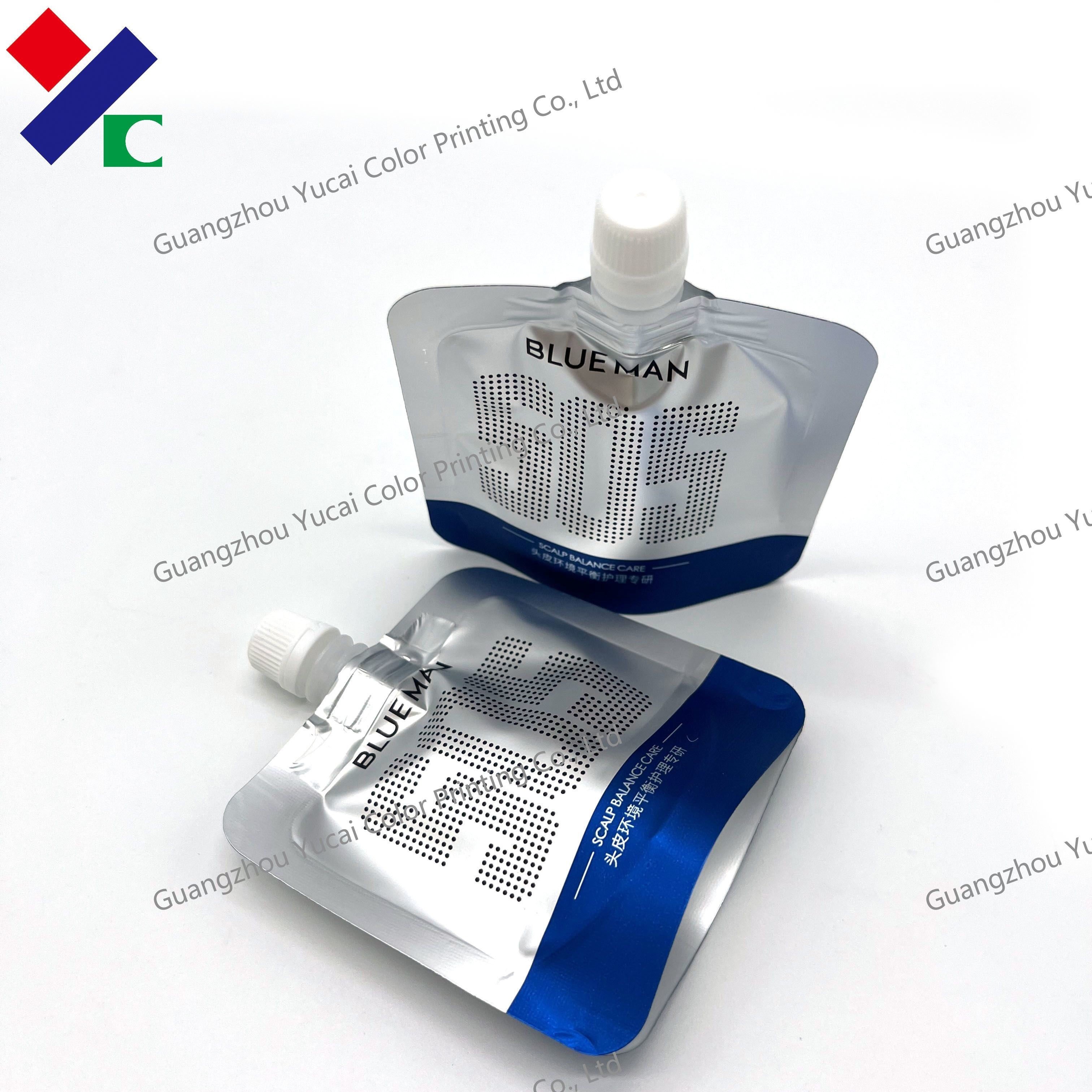 Drinking Silver Biodegradable Packaging Bags Recyclable 200ml Retort 10ml 30ml Water Spout Pouch