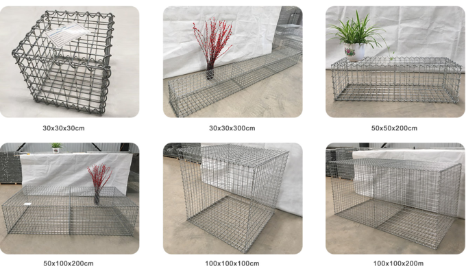 1x1x1 Metal Cage Plate 5mm Welded Mesh Gabion Baskets