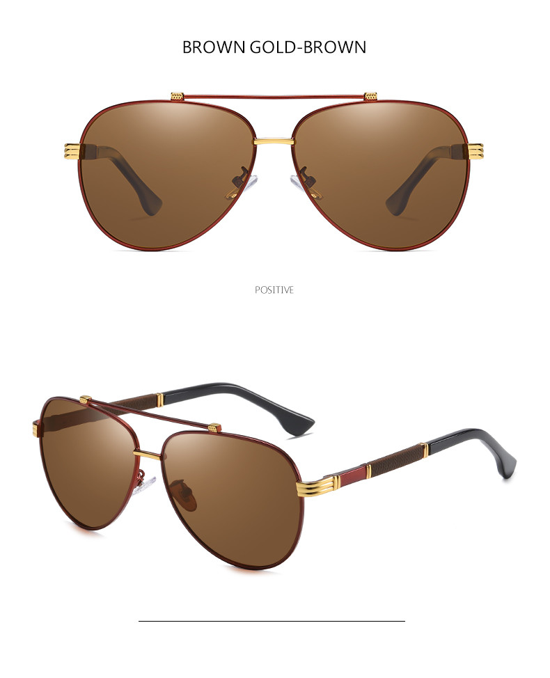 Shades Trendy UV400 Polarized Stylish Sunglasses TAC Luxury Men BSCI