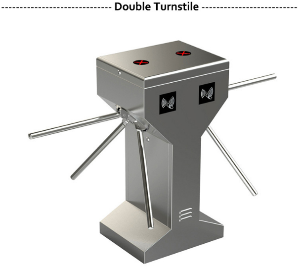 Hot Sale RFID Card Reader 500mm Width Semi-Automatic Tripod Turnstile Waterproof/RS485 2