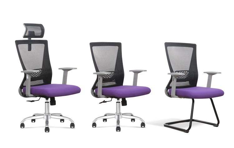 Ergonomic Mesh Office Chair, High Back Desk Chair - Height Adjustment, tilt & swivel + height adjustable lumbar support