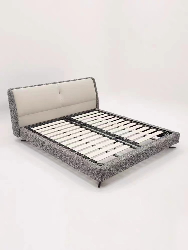 Villa Upscale Bedroom Sets Home Modern Simple Fabric Upholstered Bed