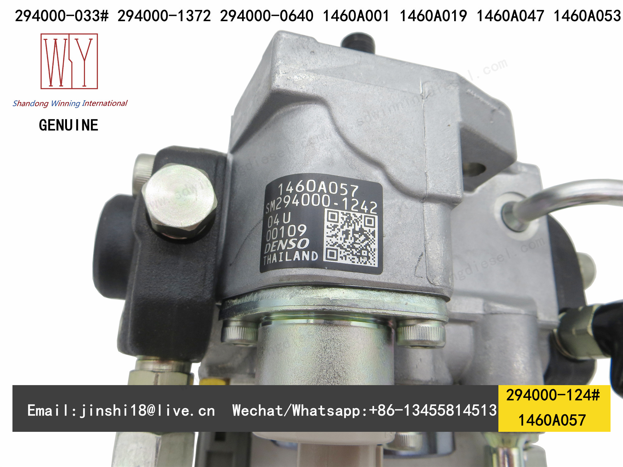 DENSO GENUINE AND BRAND NEW DIESEL FUEL PUMP 294000-1240, 1460A057, 294000-1372, 294000-0640, 1460A001, 1460A019, 1460A0