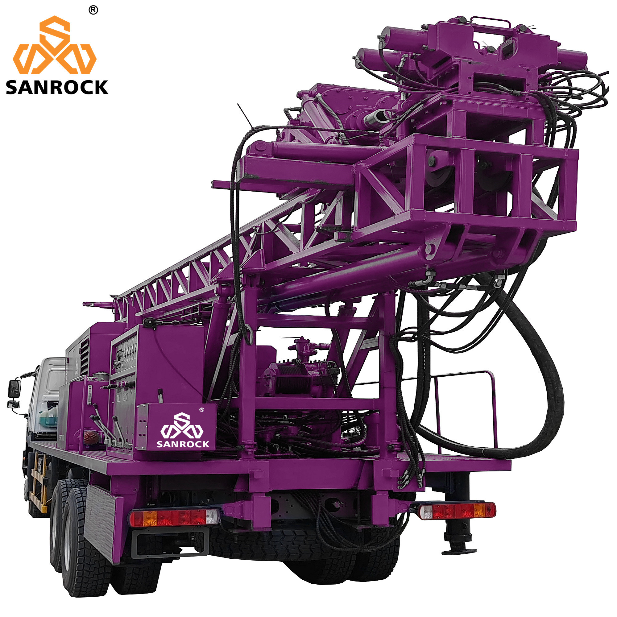 Truck Mounted Deep Water Well Drill Rig With Mud Pump 1000m