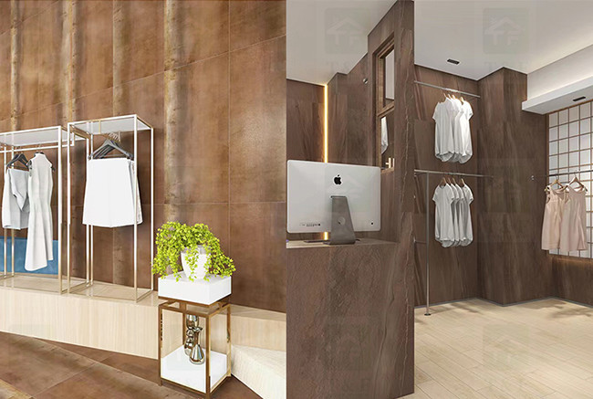 Foshan New Style Brown Color Interior Floor Tiles , 600x1200 Rustic Wall Tiles