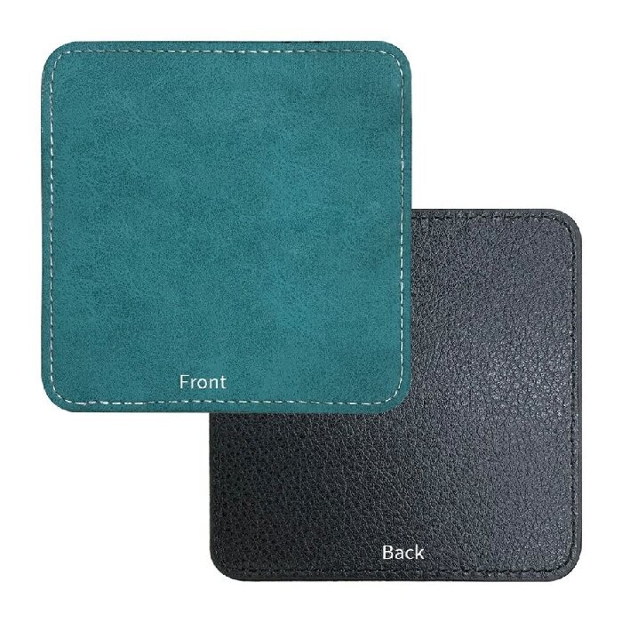 Personalized Blank Sublimation PU Leather Coasters For Sublimation Photos Printing