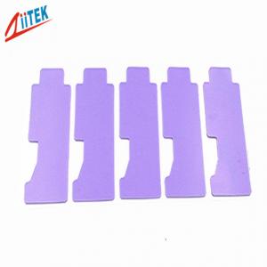 China Soft Compressible Violet 4W Thermal Gap Filler 50 shore00 apply for High speed mass storage drives on sale