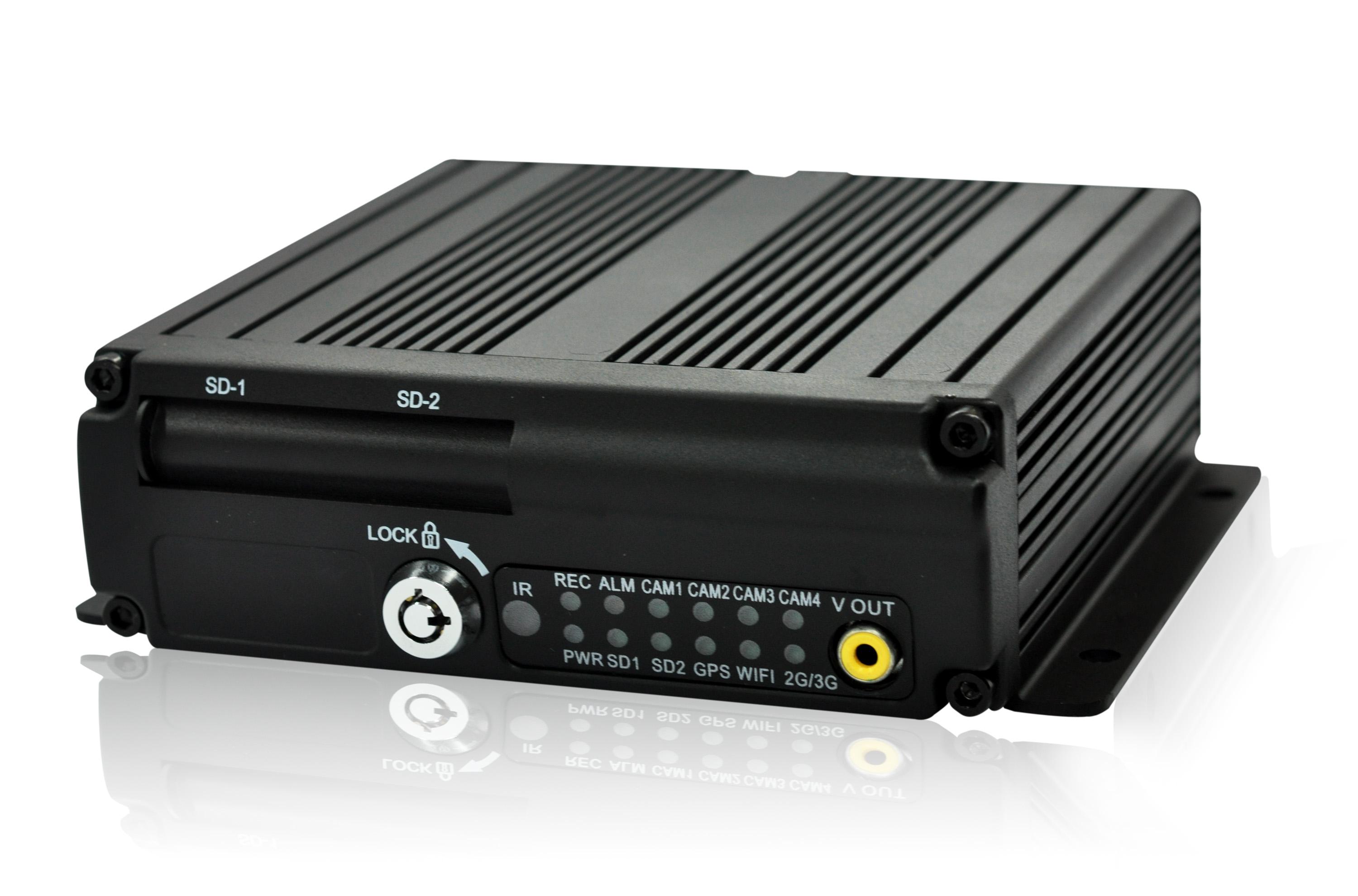 4CH CCTV Vehicle security HDD Mobile DVR with G-sensor ,3G and GPS 4 CH SD WIFI Mobile DVR single SD card support 128G