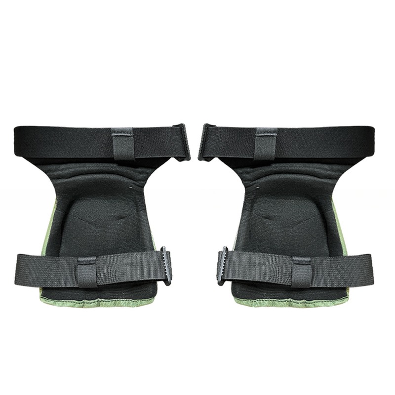 Basic Protection Knee and Elbow Pads Green Flexible Safety Black Gear for Adults