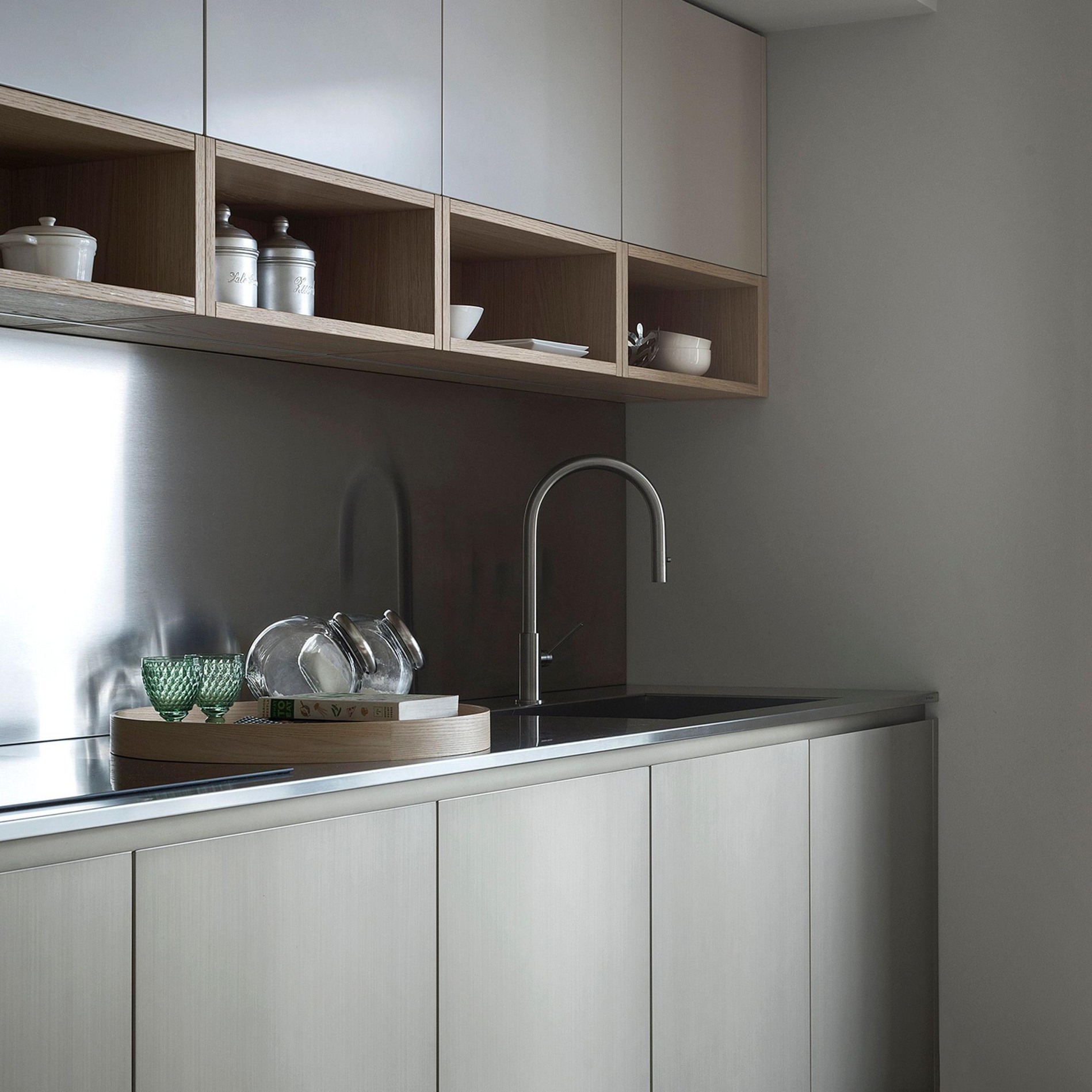 Custom Storage Modern Design Smart Kitchen White Smart Stainless Steel Kitchen Cabinet