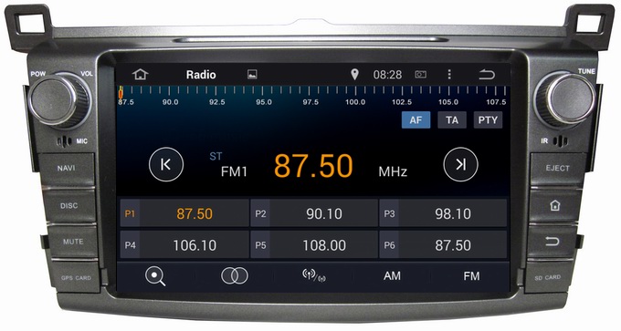Ouchuangbo Pure Android 4.4 GPS Navigation Stereo System for Toyota RAV4 2013 DVD Multimedia Kit OCB-8017D