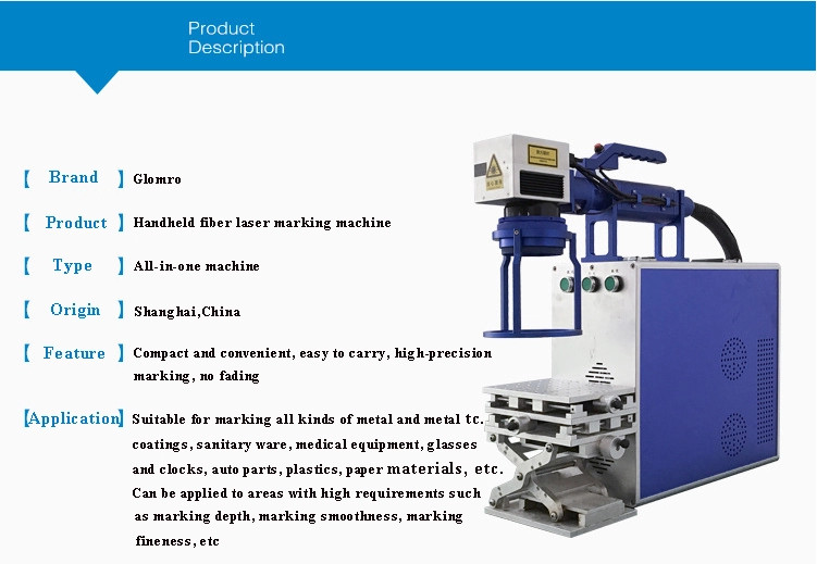 Portable Handheld Model Fiber Laser Marking/Engraving And Printing Machine For Stainless Steel/Metal Bottle