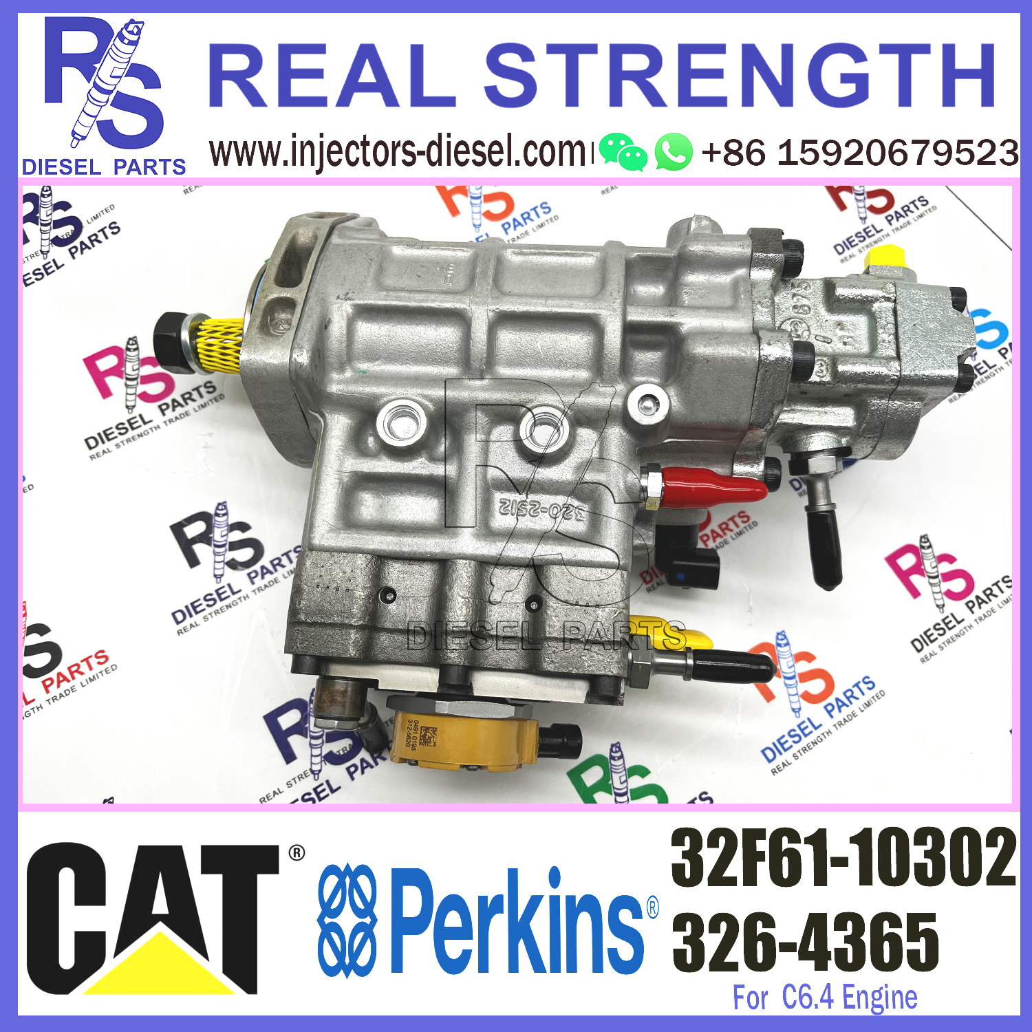 326-4635 320D C6.4 Diesel Engine Fuel Pump 32F61-10302 10R-7662 For Cat Excavator