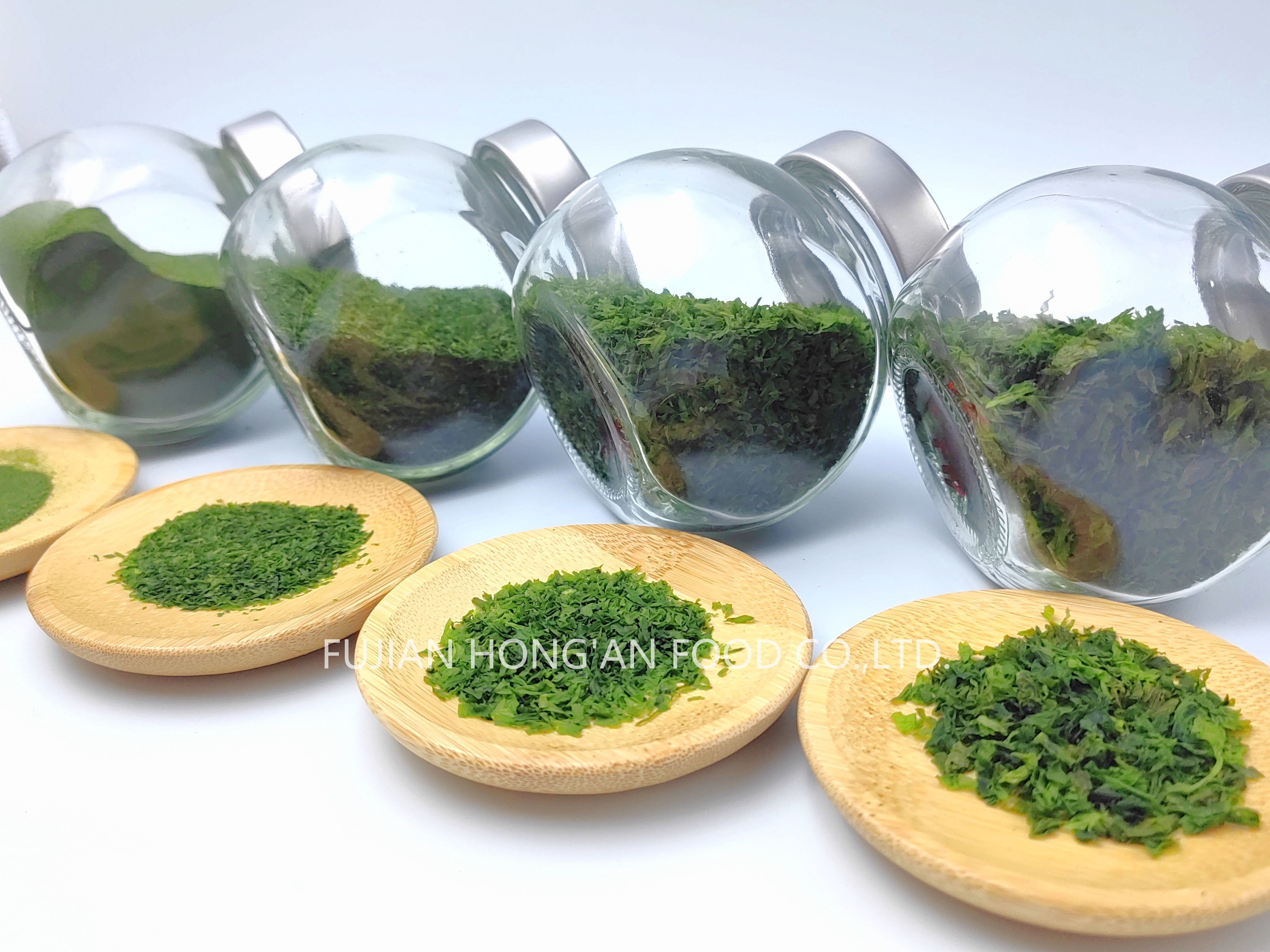 Green Color Aonori Powdered Seaweed , Aonori Dried Seaweed for Sushi Preparation
