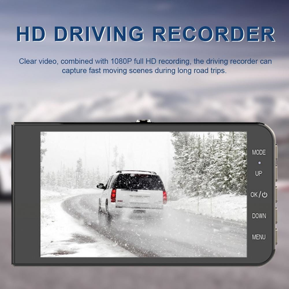 1080FHD 30fps Wireless Car 4k Dual Dash Cam DVR Driving Recorder Park Monitor
