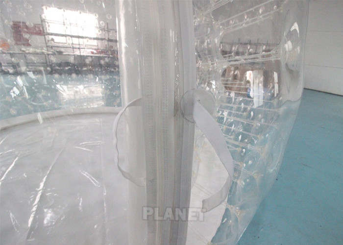 0.8mm PVC 4m Dia Transparent Igloo Clear Bubble Inflatable Dome Tent For Camping / Party