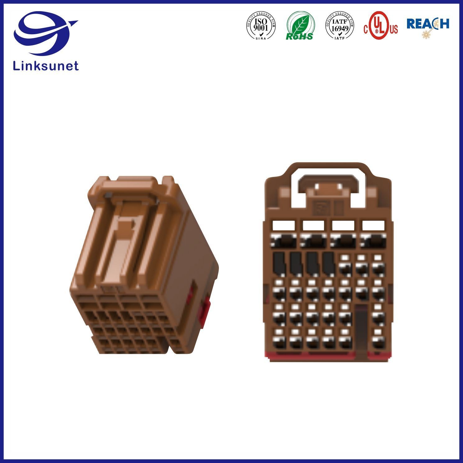 5Row 2.54mm 28Pin TE Connnectivity AMP Connectors for Automotive wire harness