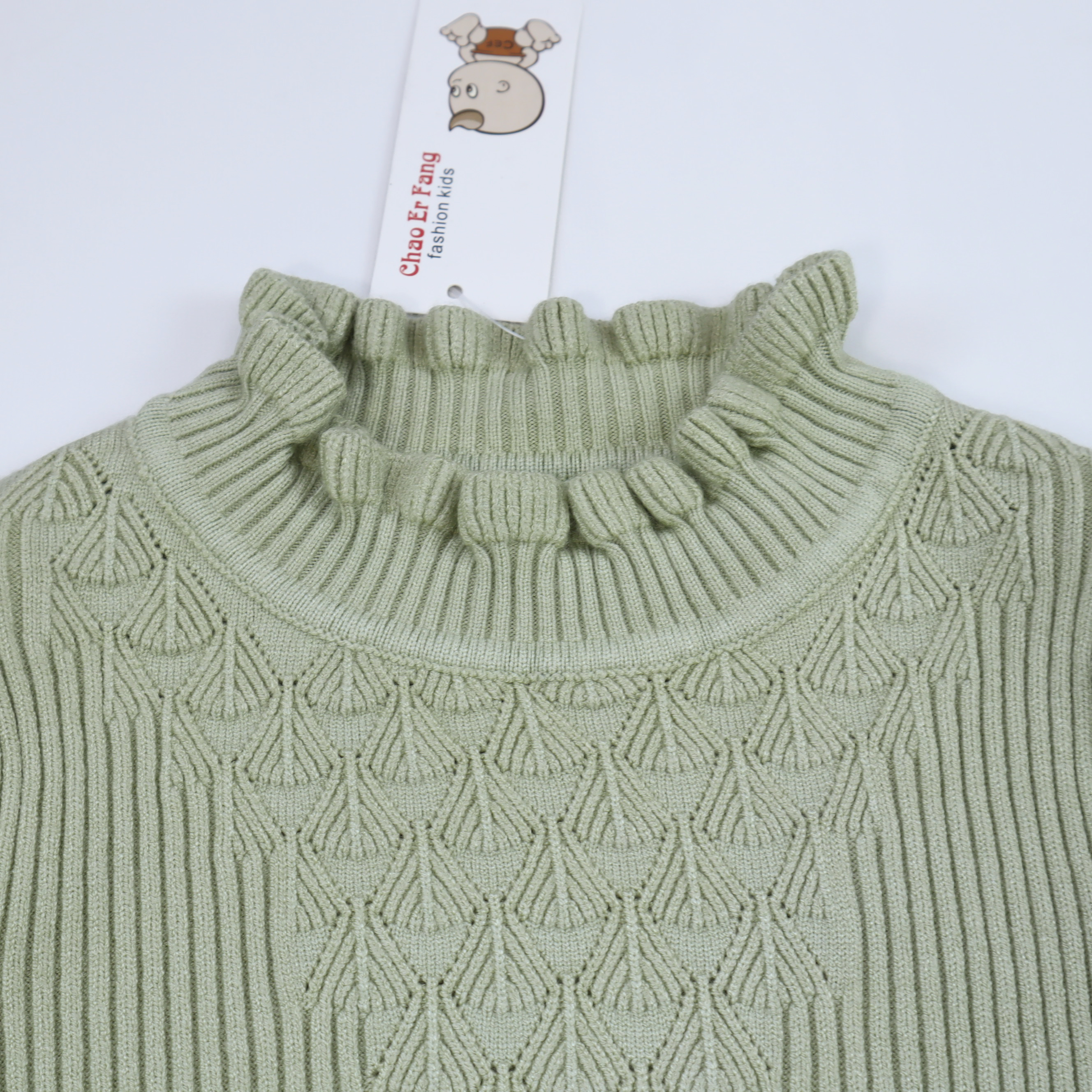 Wholesale Girl Sweater Warm Kids Pullover Top knitted sweater Girl's Sweaters Winter Clothes For Kids