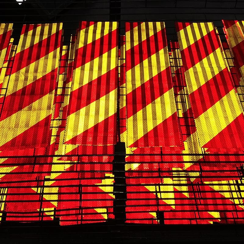 Hi Vis Yellow Vehicle Conspicuity Markings Lorry Marker Boards Red