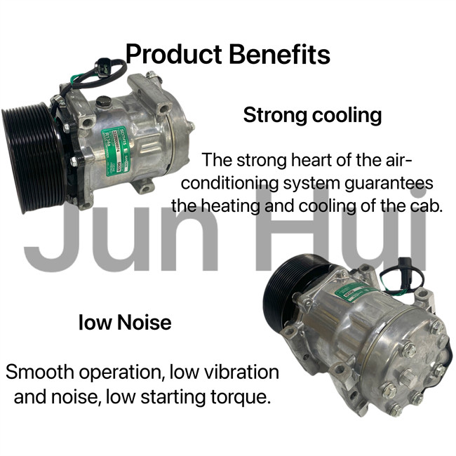 24V CAT E320D2 Excavator Compressor 372-9295 High temperature resistance