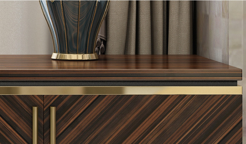 Modern Wooden Narrow Sideboard Cabinet