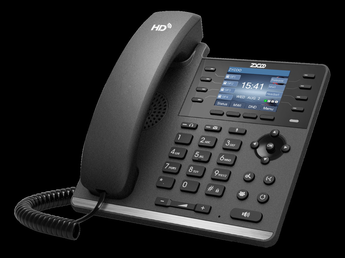 320x240 Screen CooFone H83 VoIP Desk Phone Wall mount Poe VoIP Phone