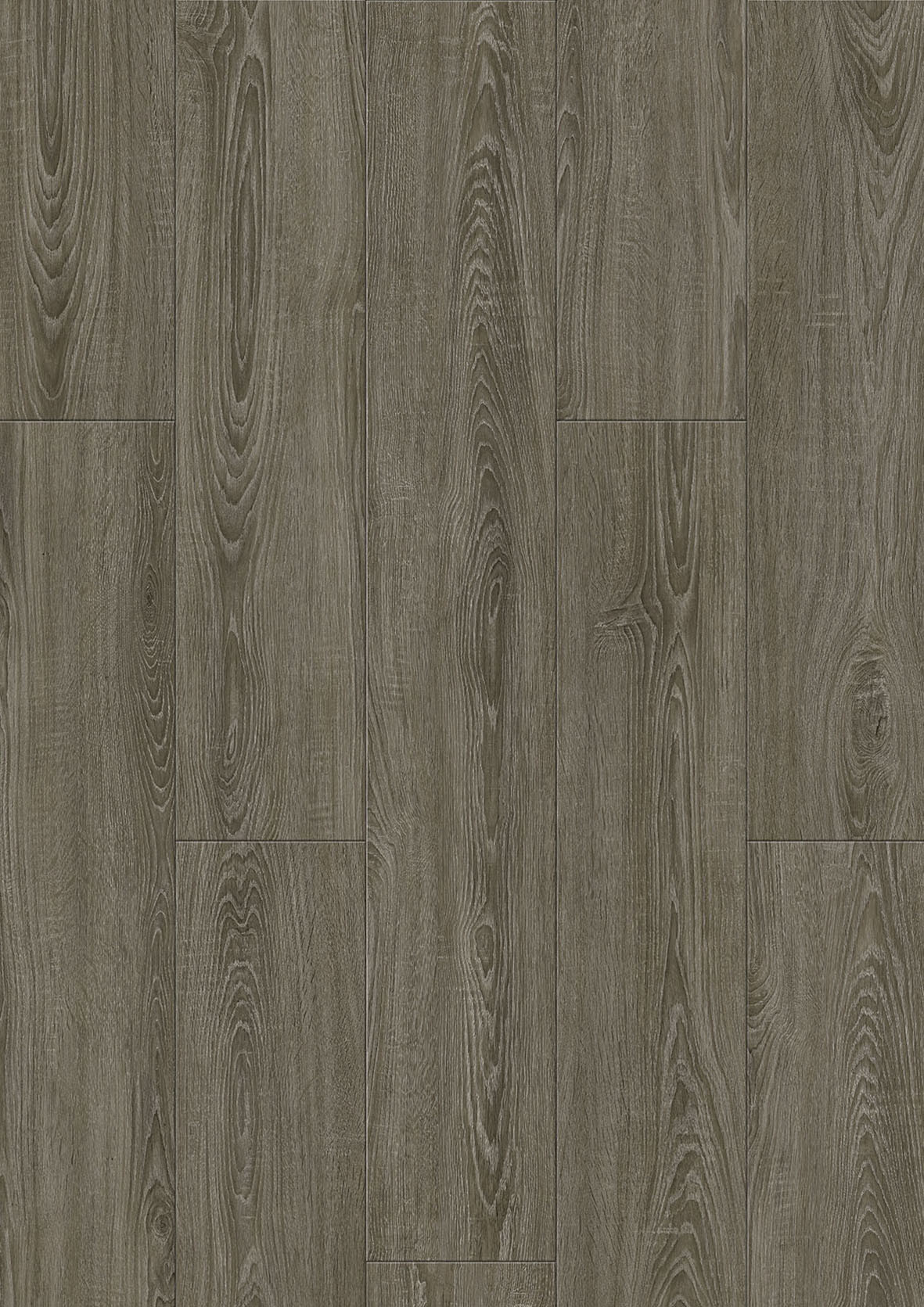 Anti Slip SPC Floor Plank Fireproof 4mm Dark Brown Gray Oak GKBM Greenpy GL-W7225-1