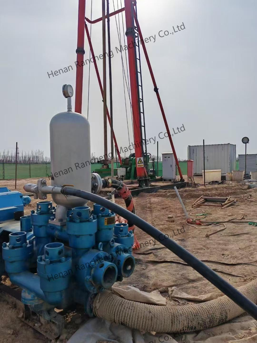 185KW Power 7MPa Maximum Pressure Drilling Mud Pump For 1000m Deep Water Well Projects 7200kg