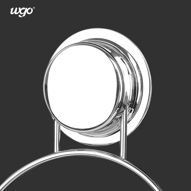 Stainless Steel Bath & Kitchen Towel Round Holder Suction Mounted Bath Towel Ring Height