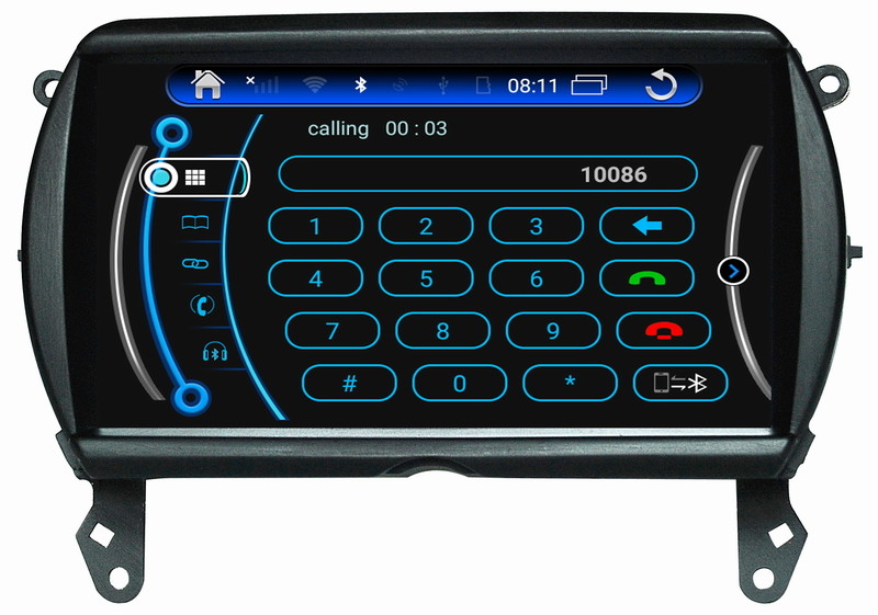 Ouchuangbo car radio gps capacitance multiple android 9.0 system for mini cooper 2014 for wifi 8 core SWC BT