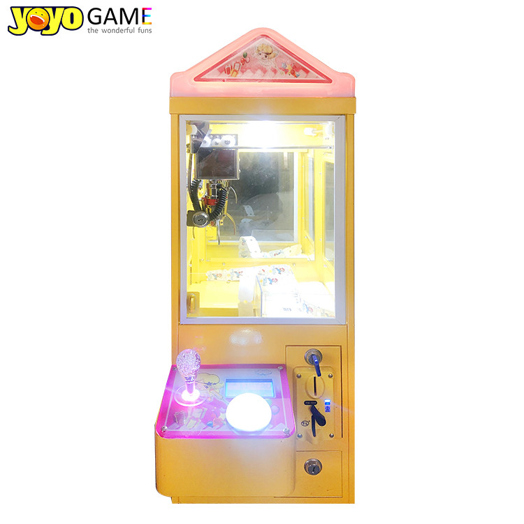 Small Claw Crane Machine Coin Operated Games Mini Plush Toy Vending Machine With Bill Acceptor