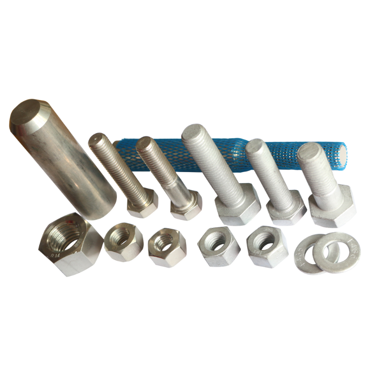 Stainless M27 Hex Head Bolt Fastener DIN931 Bolzen Screw 16mm M40 High Strength TC Bolt Nut Washer A358